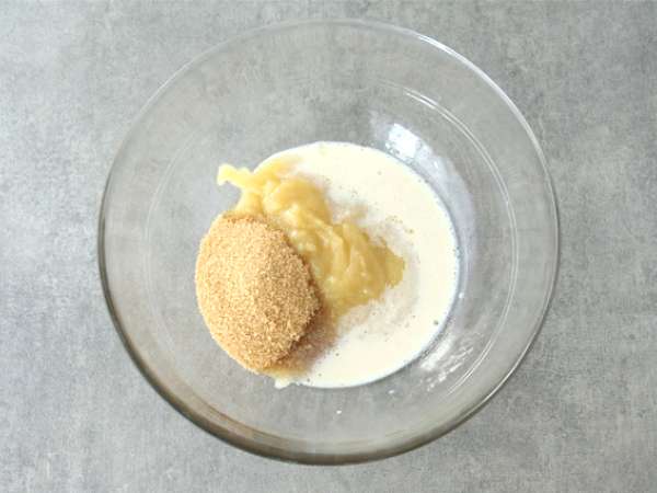 Торта със соево кисело мляко и ябълково пюре (веган и без глутен) - Подготовка стъпка 1