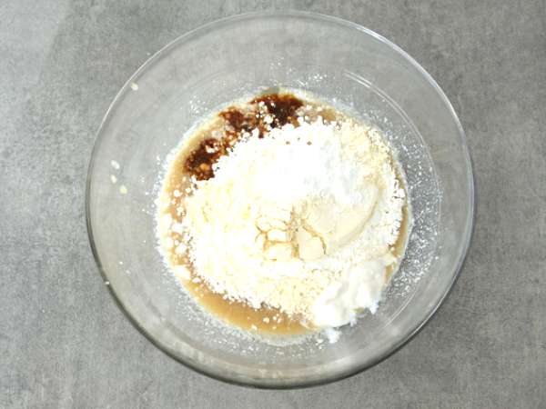 Торта със соево кисело мляко и ябълково пюре (веган и без глутен) - Подготовка стъпка 2