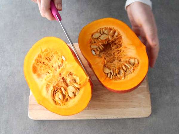 Печена тиква и нахут, розмарин, сирене фета - Подготовка стъпка 1