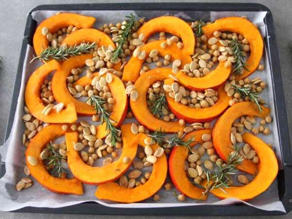 Печена тиква и нахут, розмарин, сирене фета - Подготовка стъпка 4