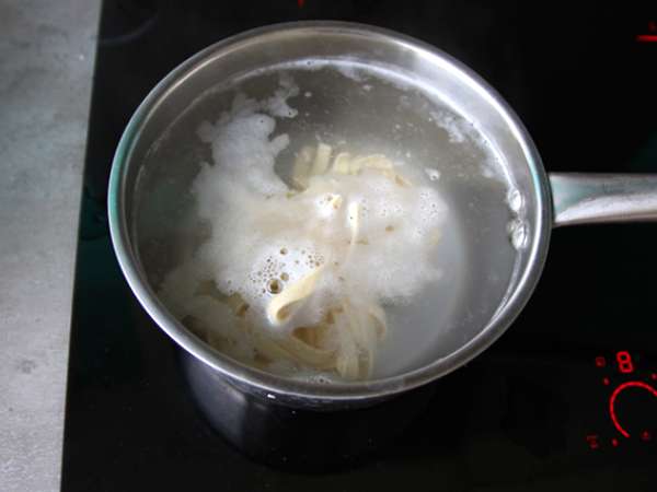 Талиатели с пушена сьомга и копър - Подготовка стъпка 1