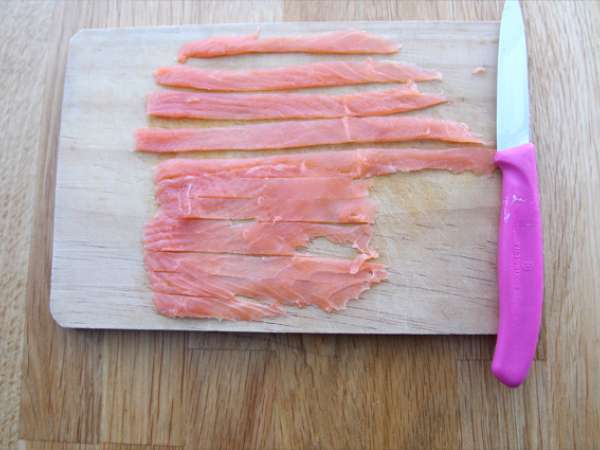 Талиатели с пушена сьомга и копър - Подготовка стъпка 4