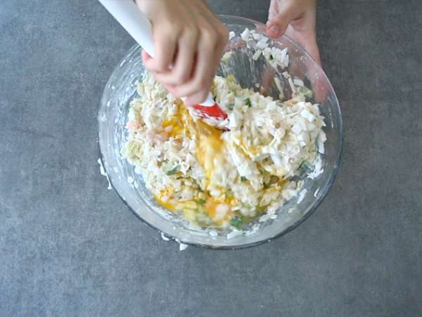 Окономияки - японски омлет - Подготовка стъпка 3