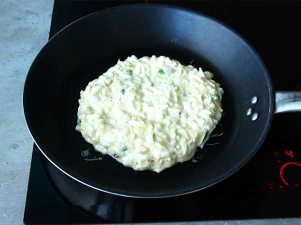 Окономияки - японски омлет - Подготовка стъпка 4