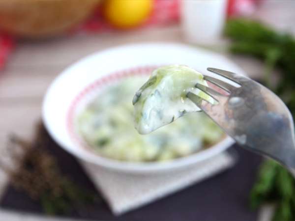 Краставица със сос от кисело мляко - Подготовка стъпка 4