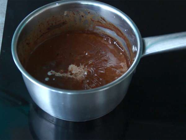 Допълнителен фондан 3 шоколадова торта - Подготовка стъпка 6