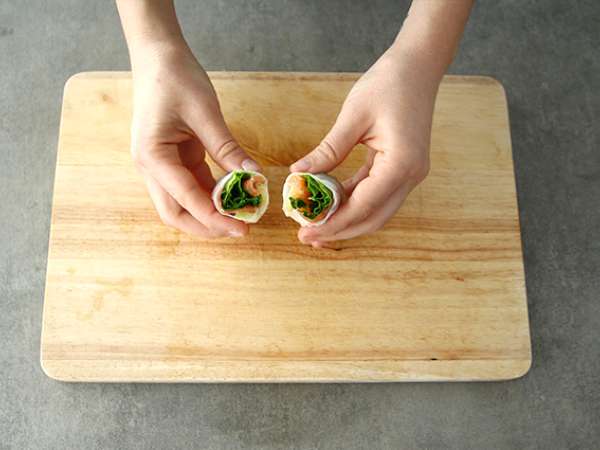 Пролетни рулца с пушена сьомга и ябълка - Подготовка стъпка 5