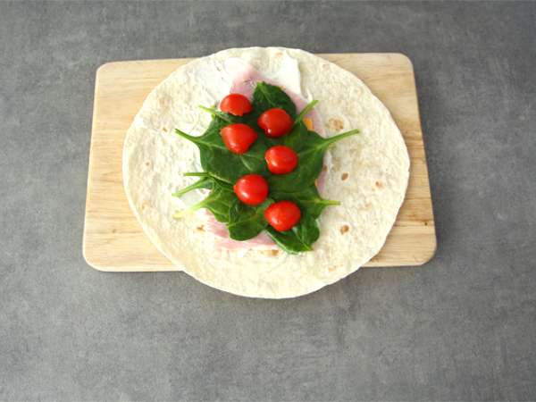 Обвивки от спанак с шунка и чедър - Подготовка стъпка 1