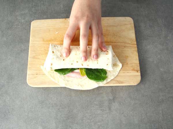 Обвивки от спанак с шунка и чедър - Подготовка стъпка 2