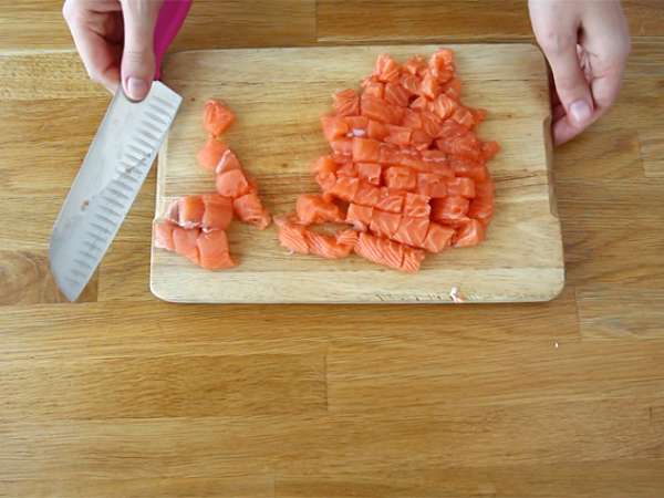 Сьомга, маринована в лимон - Подготовка стъпка 1