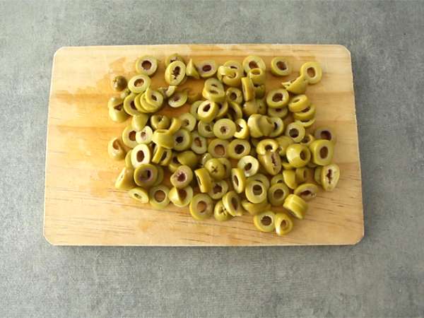 Торта с шунка и сирене и зелени маслини - Подготовка стъпка 1