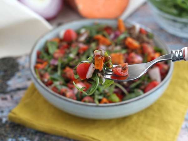 Салата от леща и сладки картофи - Подготовка стъпка 4