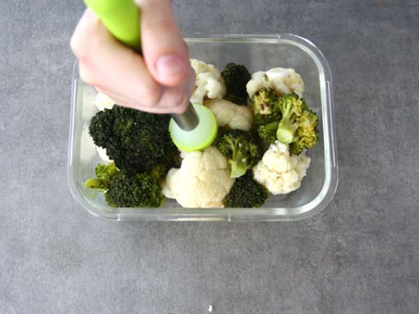 Питки с карфиол и броколи с къри - Подготовка стъпка 2