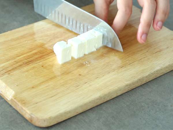 Салата с кубчето на Рубик - Подготовка стъпка 1