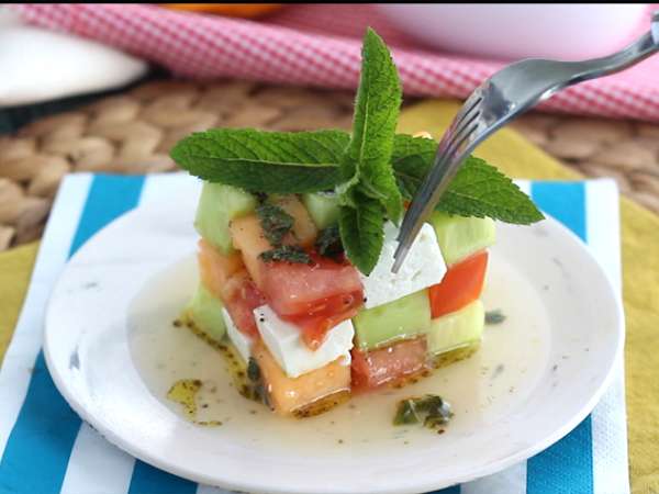 Салата с кубчето на Рубик - Подготовка стъпка 4