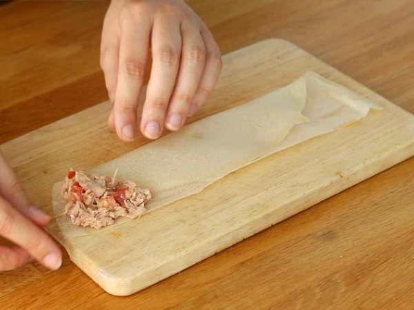 Самуса от риба тон и домати - Подготовка стъпка 2