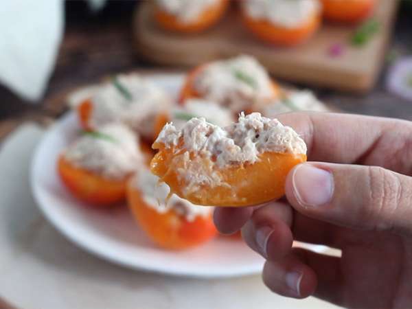 Кайсии, пълнени с риба тон и розмарин - Подготовка стъпка 3