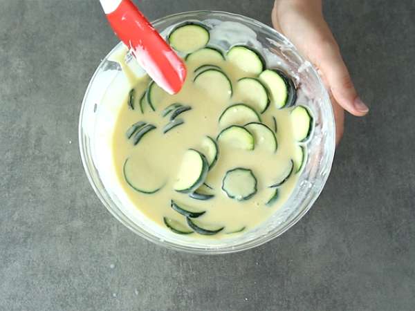 Клофути от тиквички и козе сирене - Подготовка стъпка 2