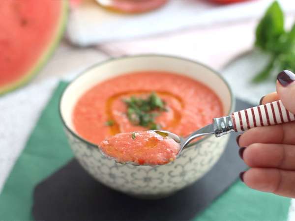 Студена супа от диня и домати - Подготовка стъпка 3