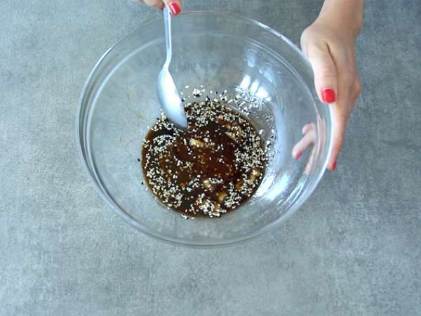 Пилешко месо, мариновано в соев сос и мед - Подготовка стъпка 1