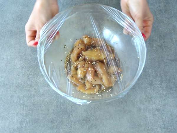 Пилешко месо, мариновано в соев сос и мед - Подготовка стъпка 3