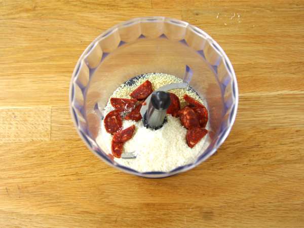 Треска в коричка от чоризо - Подготовка стъпка 1