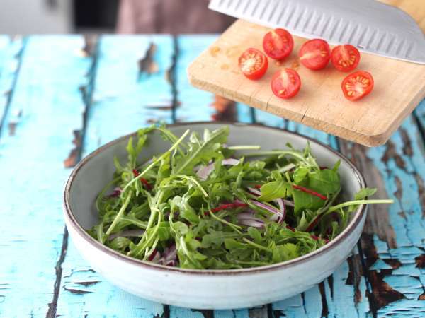 Салата с козе сирене - Подготовка стъпка 1