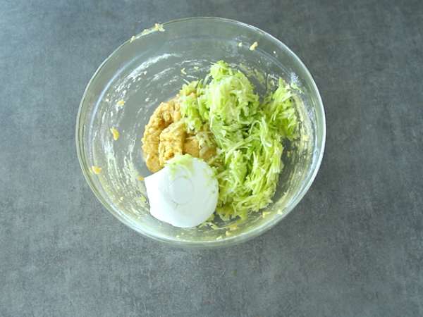 Мъфини от тиквички и козе сирене - Подготовка стъпка 2