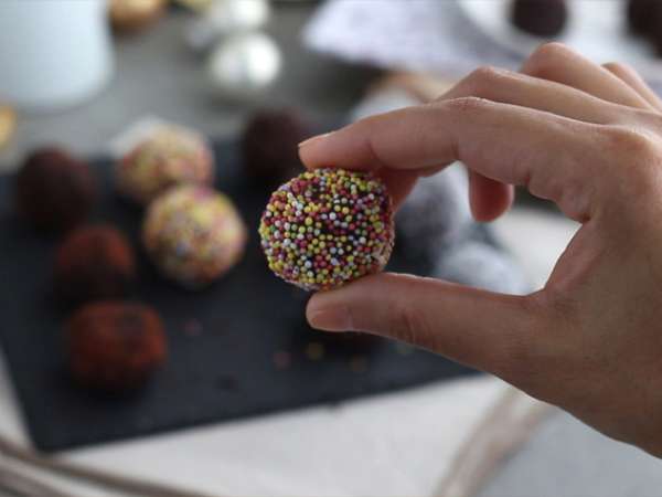 Трюфели с шоколадово покритие - Подготовка стъпка 6