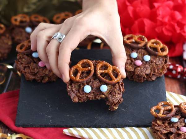 Розови пясъчни торти Коледен елен - Подготовка стъпка 6