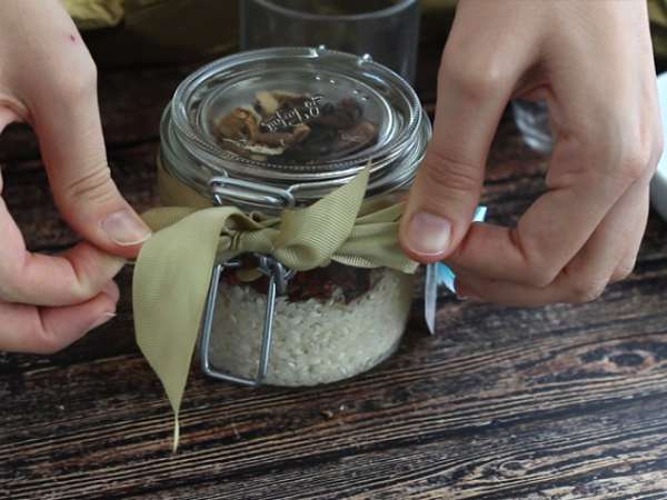 Комплект за ризото с гъби и сушени домати - Подготовка стъпка 2