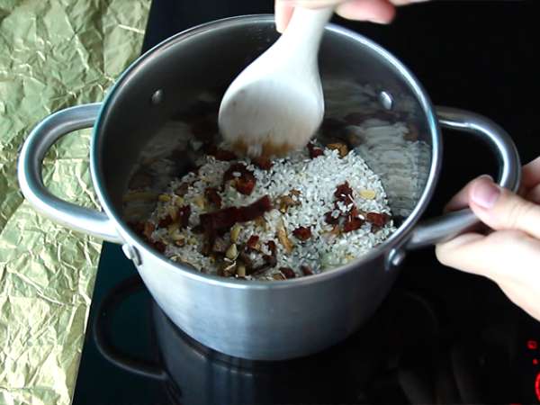 Комплект за ризото с гъби и сушени домати - Подготовка стъпка 3