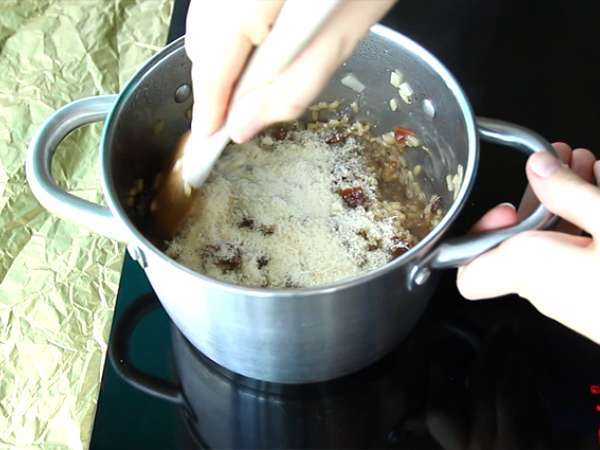 Комплект за ризото с гъби и сушени домати - Подготовка стъпка 5