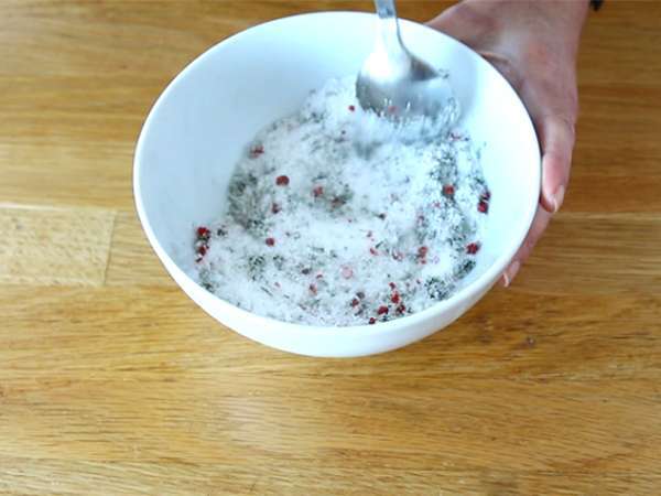 Gravlax, маринована сьомга по шведски - Подготовка стъпка 1