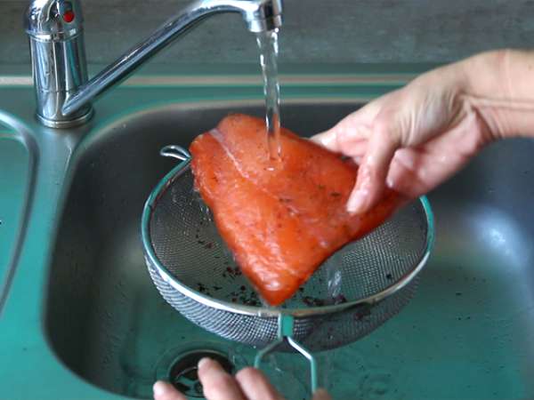 Gravlax, маринована сьомга по шведски - Подготовка стъпка 4