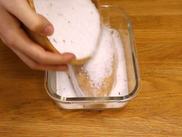 Фуа гра, приготвено в сол - Подготовка стъпка 3