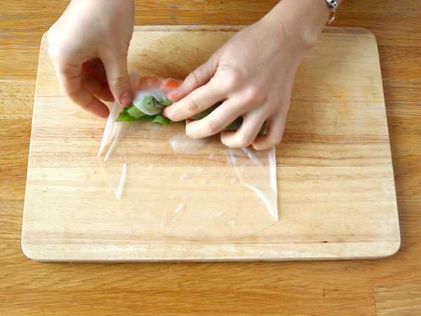 Пролетни рулца - пилешки скариди - Подготовка стъпка 6