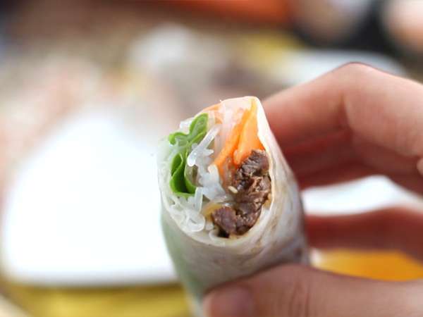 Пролетни рулца - мариновано говеждо месо - Подготовка стъпка 7