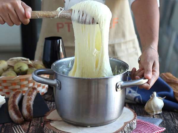 Колбаси Aligot - Подготовка стъпка 6