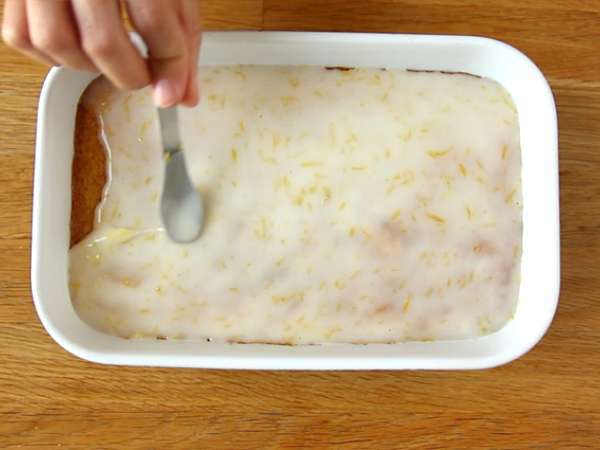 Брауни с лимон и овесени ядки и лимонова глазура - Подготовка стъпка 6