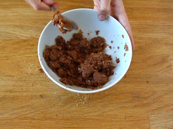 Мраморна бисквитена торта с бадемова глазура - Подготовка стъпка 5