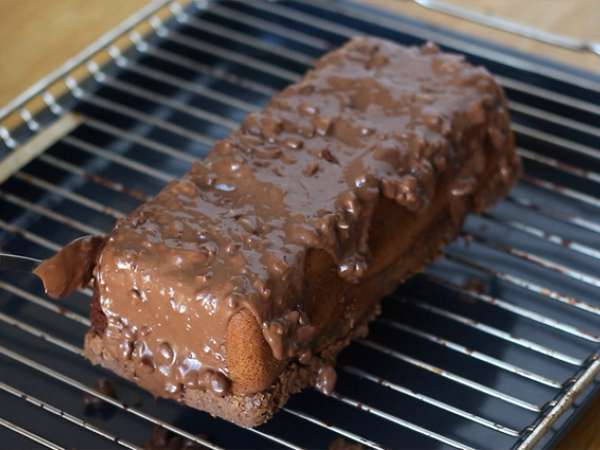 Мраморна бисквитена торта с бадемова глазура - Подготовка стъпка 10