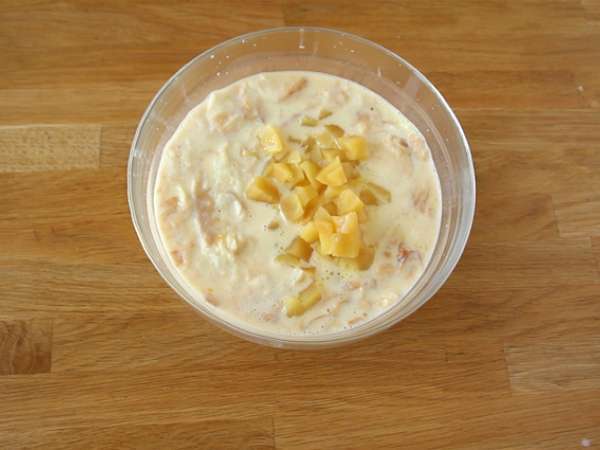 Пудинг с ябълки и карамел и кроасани - Подготовка стъпка 5