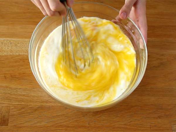 Японски палачинки. Пухкави палачинки - Подготовка стъпка 1