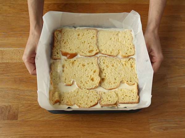 Чийзкейк и чийзкейк с френски тост (чийзкейк с френски тост) - Подготовка стъпка 6