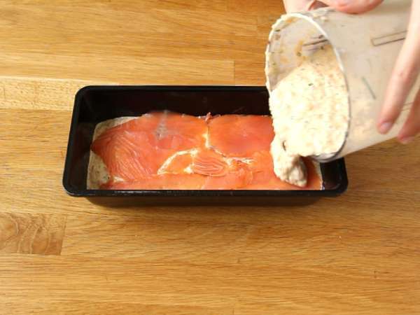 Терин от прясна сьомга и пушена сьомга - Подготовка стъпка 2