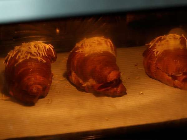 Кроасани с шунка и сирене - Подготовка стъпка 4