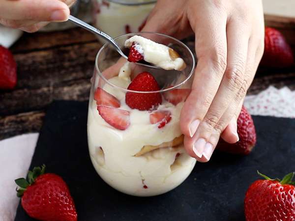 Охладени ягодови тирамису верини - Подготовка стъпка 7