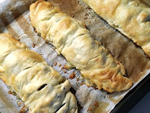 Хек в бутер тесто със спанак - Подготовка стъпка 6