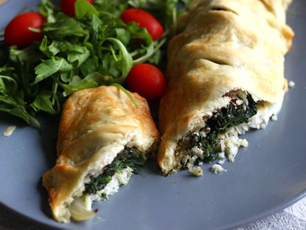 Хек в бутер тесто със спанак - Подготовка стъпка 7